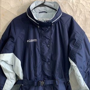 Women’s Columbia snow suit. Blue. Large.